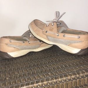 Tan Sperry Top Siders